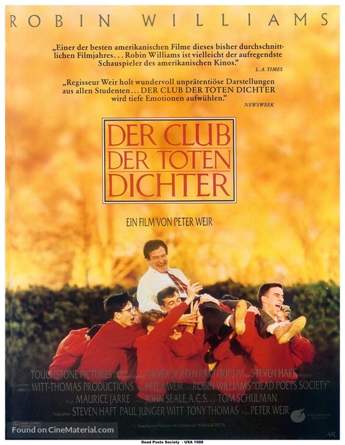 Dead Poets Society - German Movie Poster
