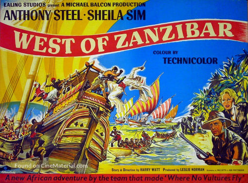 West of Zanzibar - British Movie Poster