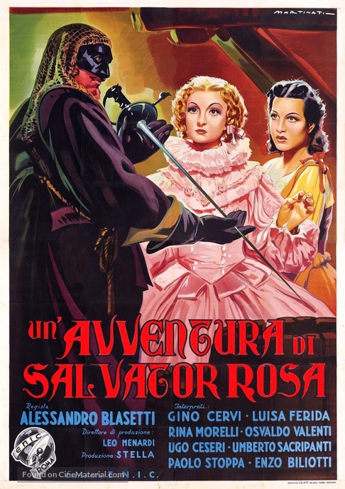 Un&#039;avventura di Salvator Rosa - Italian Movie Poster