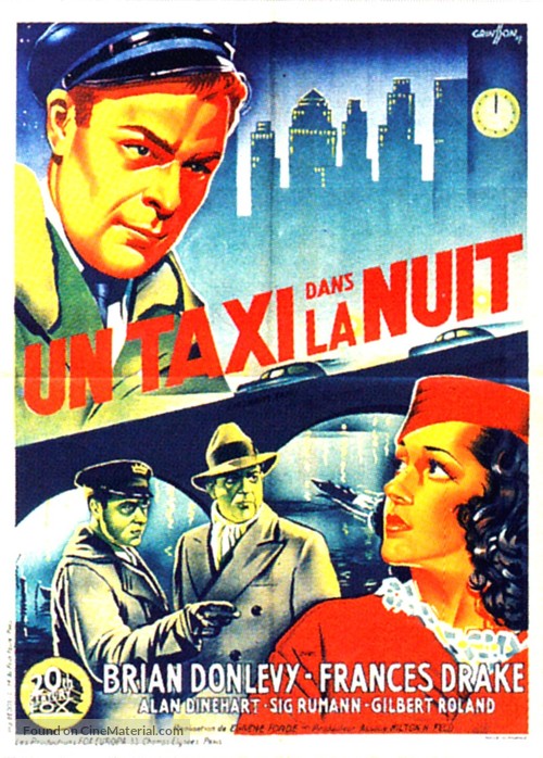 Midnight Taxi - French Movie Poster