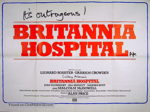 Britannia Hospital - British Movie Poster