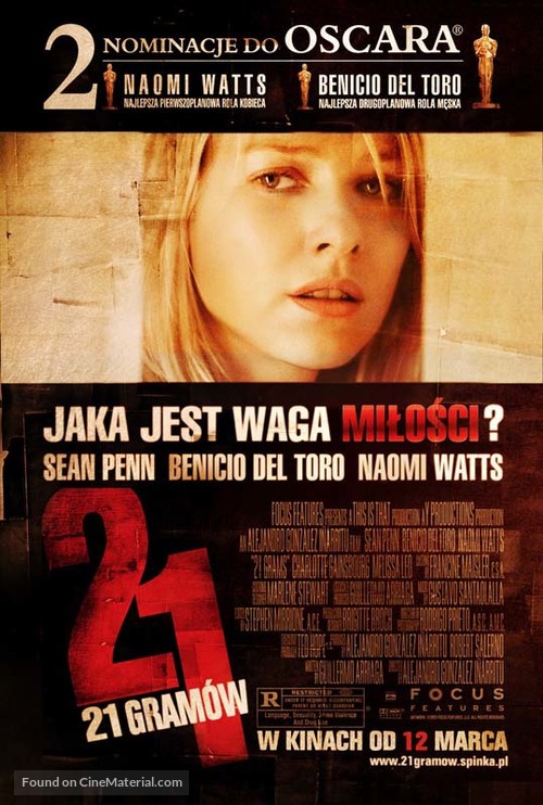 21 Grams - Polish Movie Poster