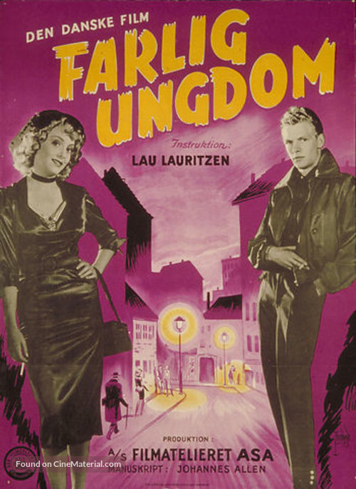 Farlig ungdom - Danish Movie Poster