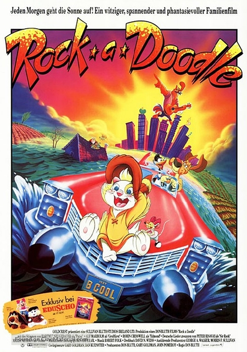 Rock-A-Doodle - German Movie Poster