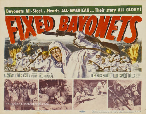 Fixed Bayonets! - Movie Poster