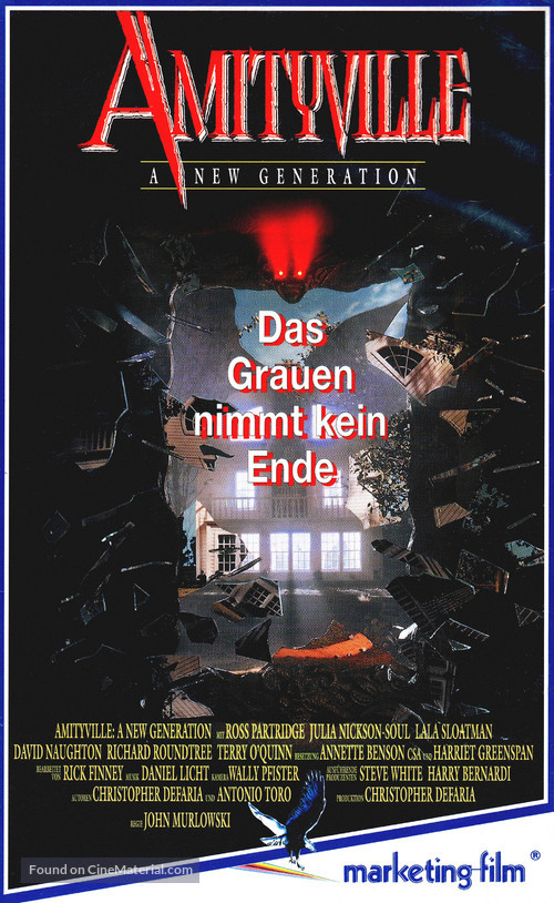 Amityville: A New Generation - German VHS movie cover