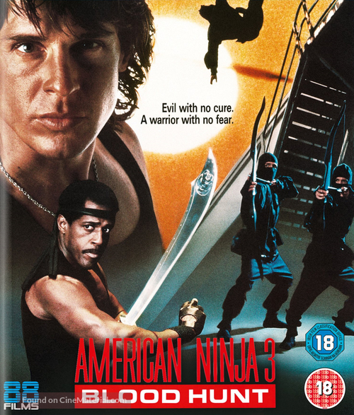American Ninja 3: Blood Hunt - British Movie Cover