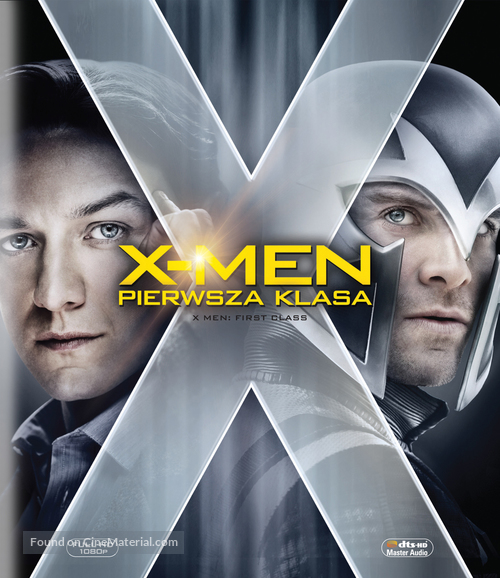 X-Men: First Class - Polish Blu-Ray movie cover