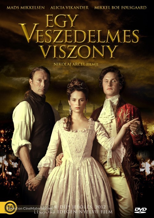 En kongelig aff&aelig;re - Hungarian DVD movie cover