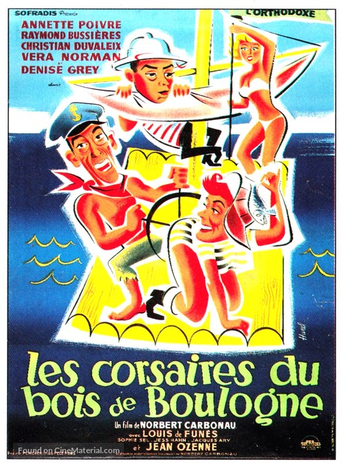 Corsaires du Bois de Boulogne, Les - French Movie Poster