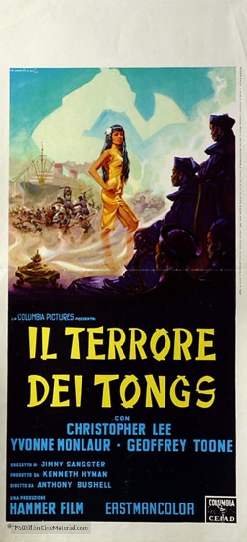 The Terror of the Tongs - Italian Movie Poster