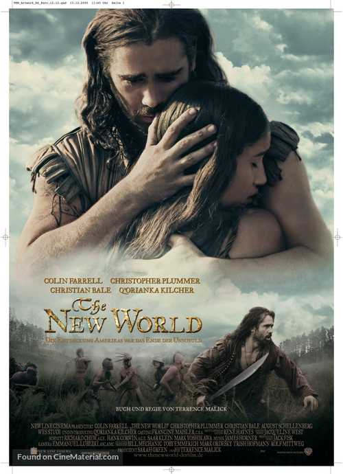 The New World - German Movie Poster