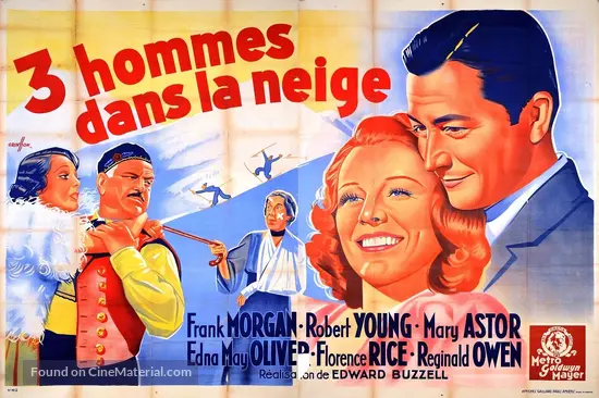 Paradise for Three - French Movie Poster Paradise for Three - French Movie Poster