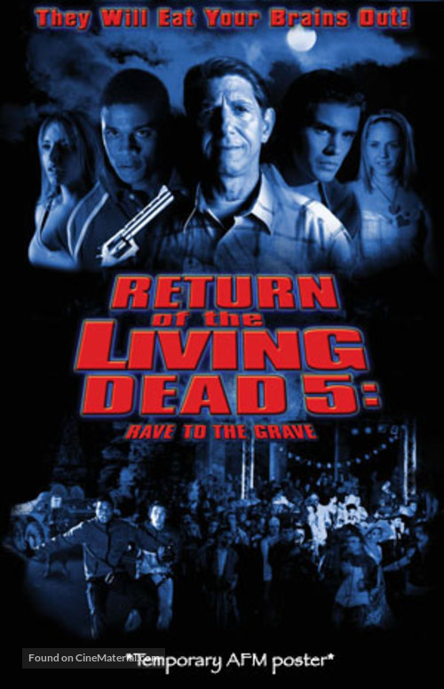 Return of the Living Dead 5: Rave to the Grave - DVD movie cover