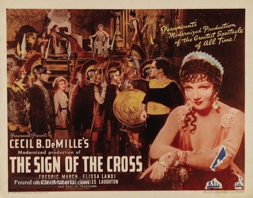 The Sign of the Cross - British Movie Poster