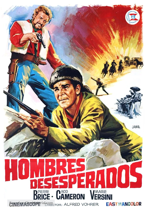 Winnetou und sein Freund Old Firehand - Spanish Movie Poster