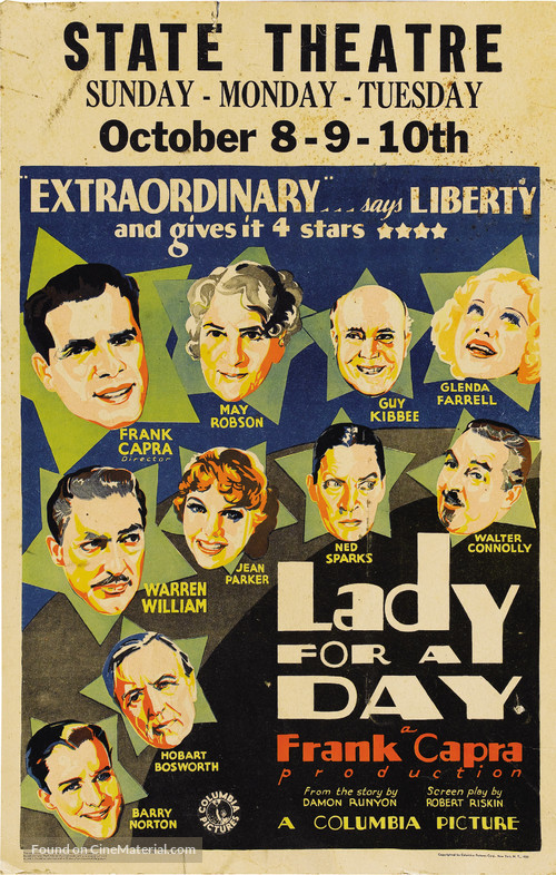 Lady for a Day - Movie Poster