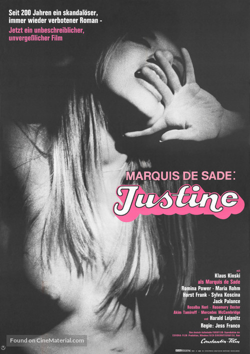 Marquis de Sade: Justine - German Movie Poster