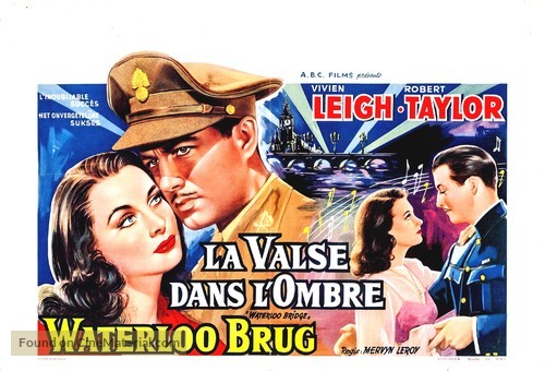 Waterloo Bridge - Belgian Movie Poster