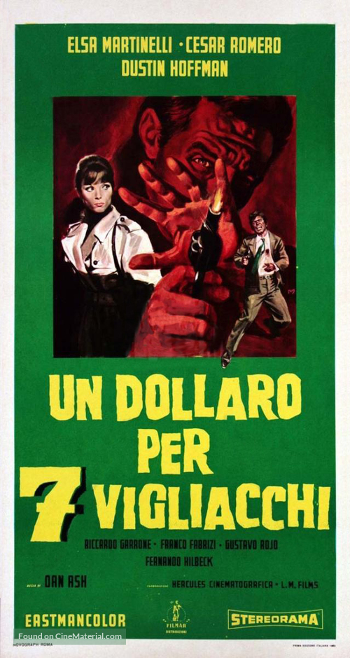 Un dollaro per 7 vigliacchi - Italian Movie Poster