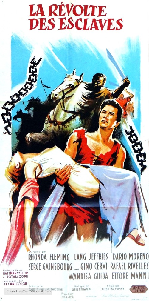 Rivolta degli schiavi, La - French Movie Poster