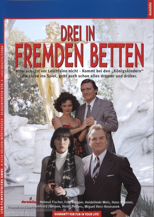 Drei in fremden Betten - German Movie Poster