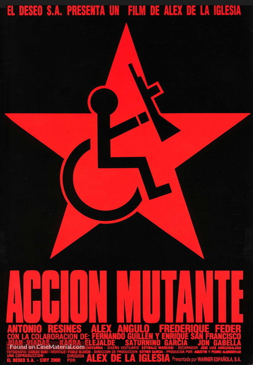Acci&oacute;n mutante - Spanish Movie Poster