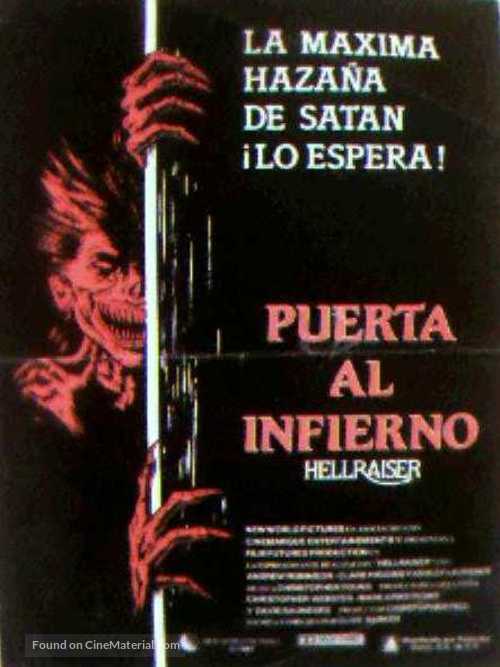 Hellraiser - Mexican Movie Poster