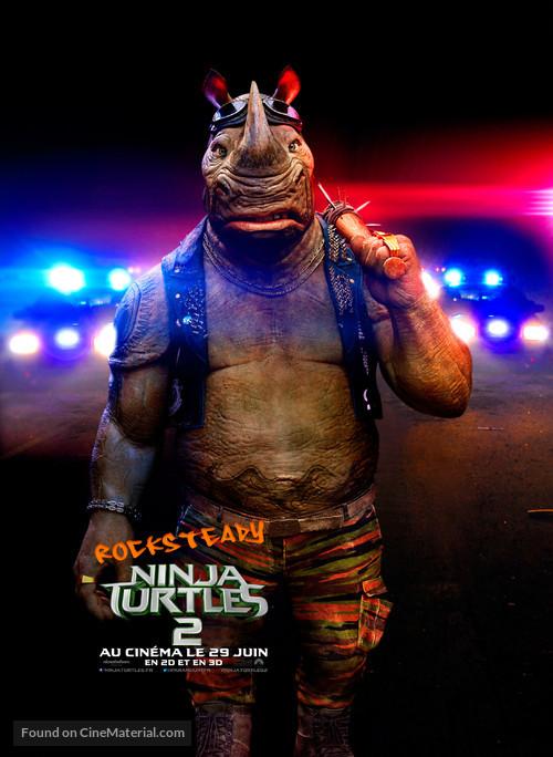 Teenage Mutant Ninja Turtles: Out of the Shadows - French Movie Poster