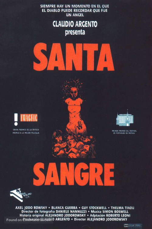 Santa sangre - Spanish Movie Poster