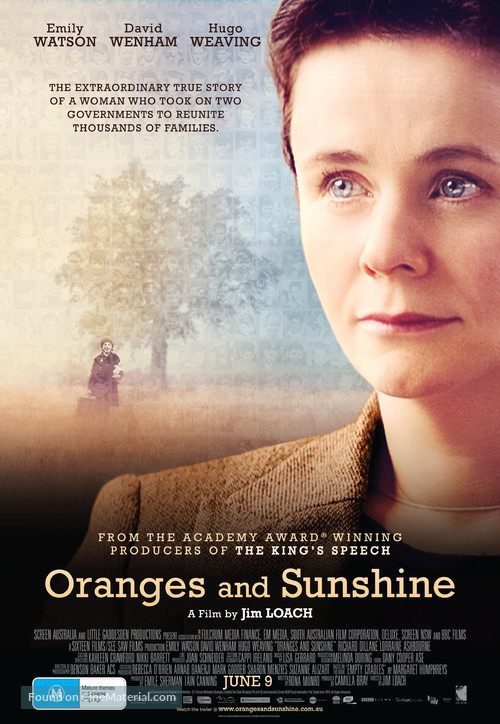 Oranges and Sunshine - Australian Movie Poster