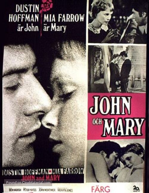 John and Mary - Swedish Movie Poster