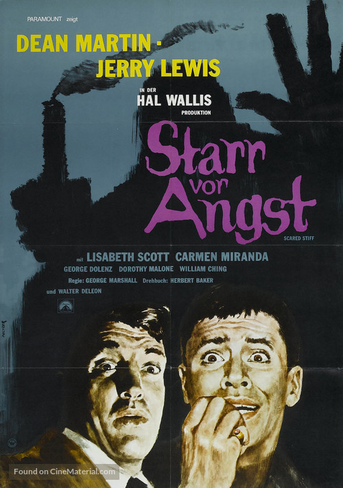 Scared Stiff - German Movie Poster