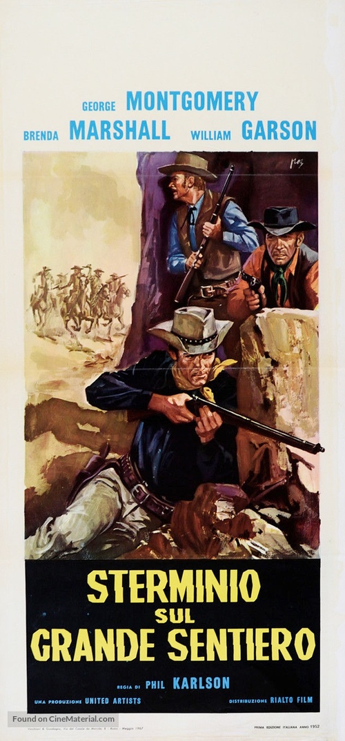 The Iroquois Trail - Italian Movie Poster