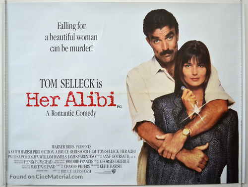 Her Alibi - British Movie Poster
