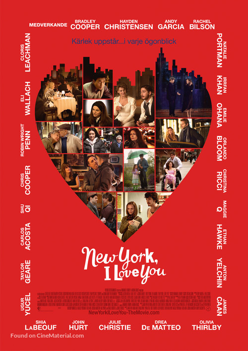 New York, I Love You - Swedish Movie Poster