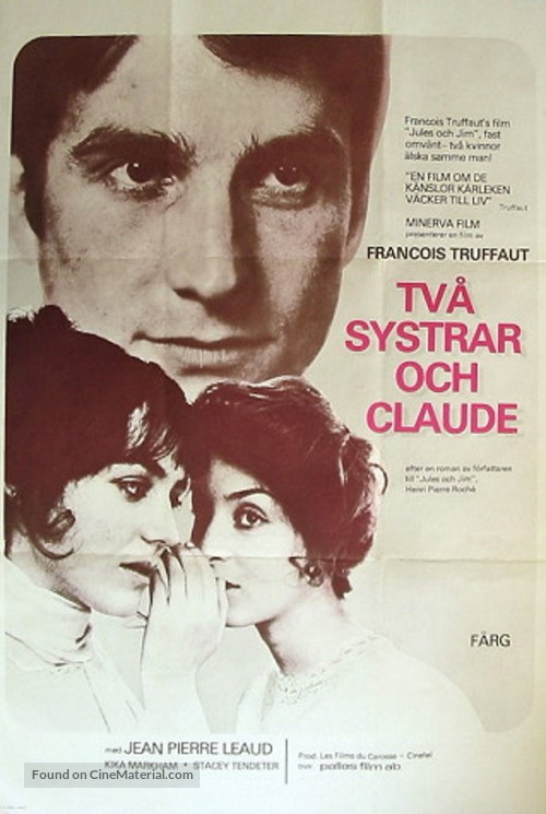 Les deux anglaises et le continent - Swedish Movie Poster