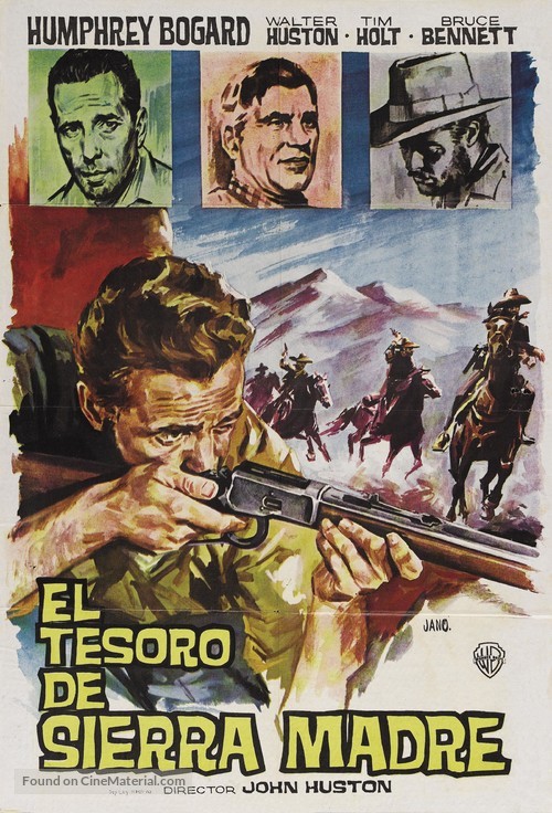 The Treasure of the Sierra Madre - Spanish Re-release movie poster