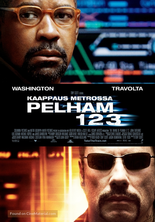 The Taking of Pelham 1 2 3 - Finnish Movie Poster