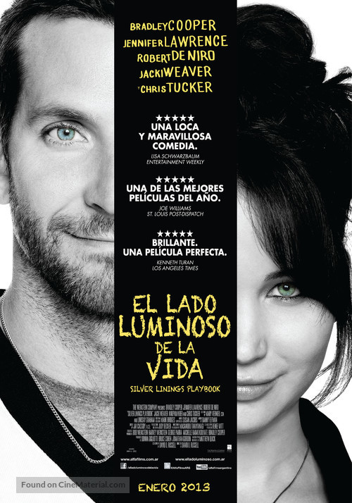 Silver Linings Playbook - Argentinian Movie Poster