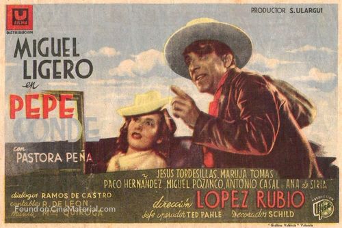 Pepe Conde - Spanish Movie Poster