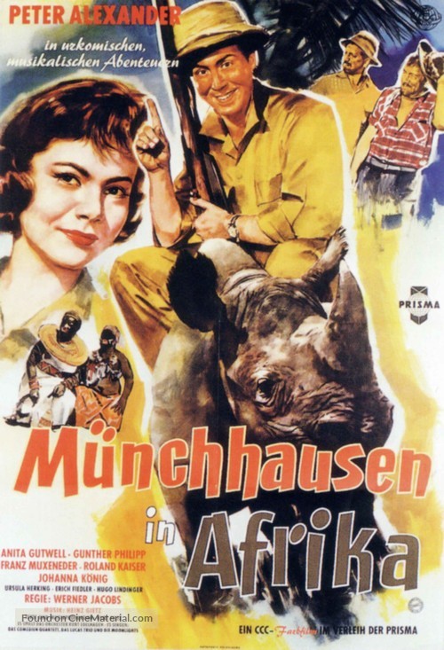 M&uuml;nchhausen in Afrika - German Movie Poster