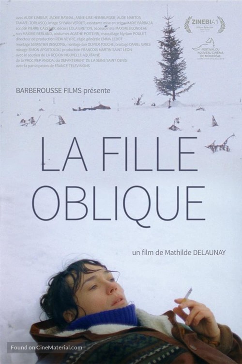 La fille oblique - French Movie Poster