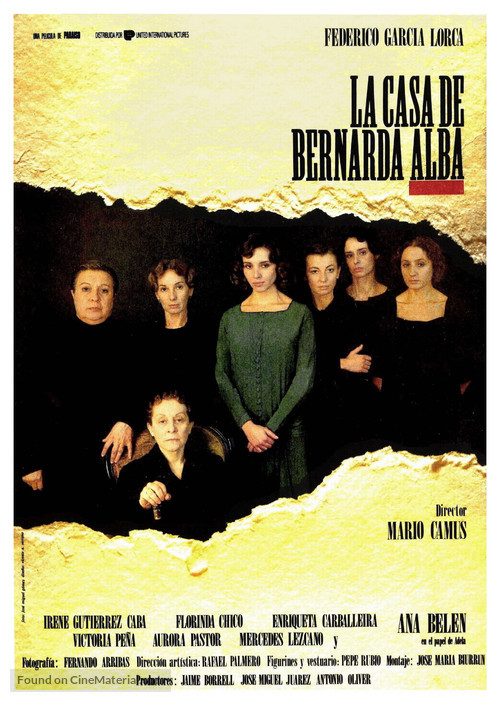 Casa de Bernarda Alba, La - Spanish Movie Poster