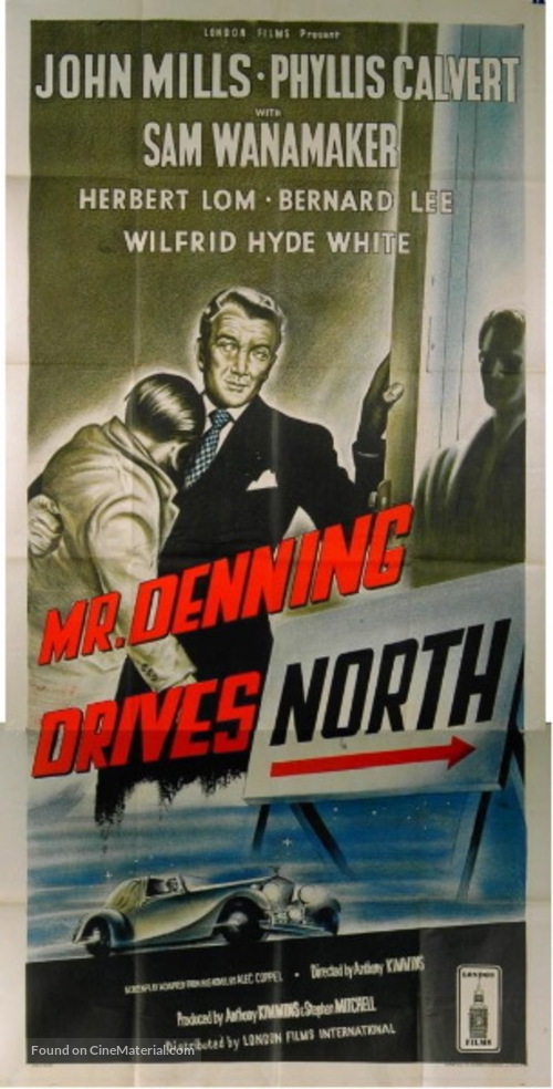 Mr. Denning Drives North - British Movie Poster