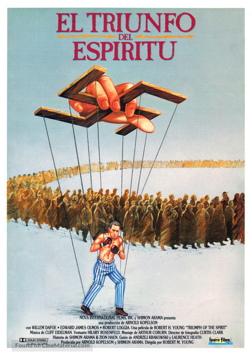Triumph of the Spirit - Spanish Movie Poster