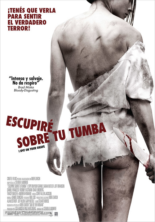 I Spit on Your Grave - Argentinian Movie Poster