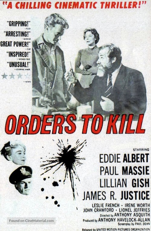 Orders to Kill - British Movie Poster
