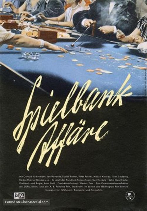 Spielbank-Aff&auml;re - German Movie Poster