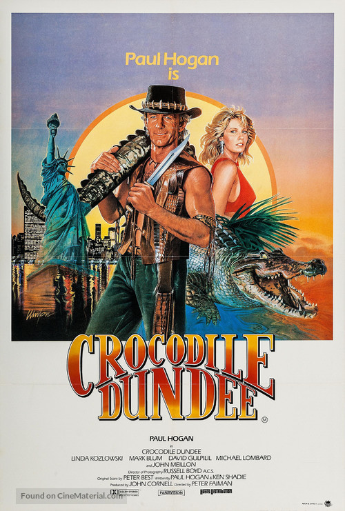 Crocodile Dundee - Australian Movie Poster